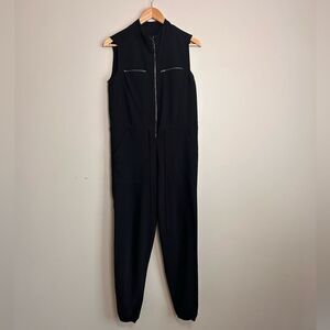 Anthropologie Dolan Black Zipper Closure Sleeveless Jumpsuit Size Small